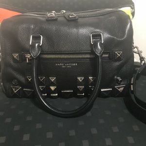Marc Jacobs Chipped Stud Leather Bauletto Satchel